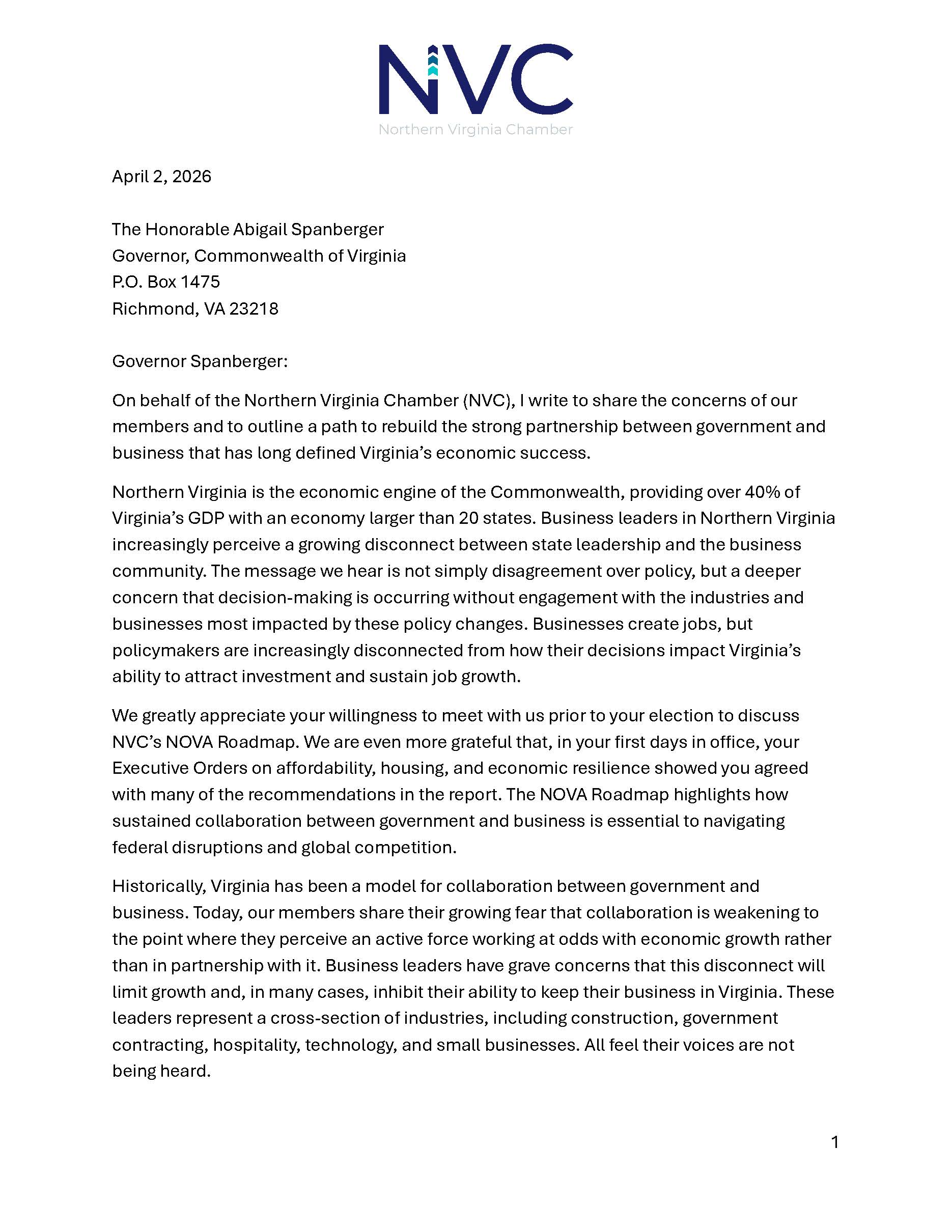 NVC Policy Letters